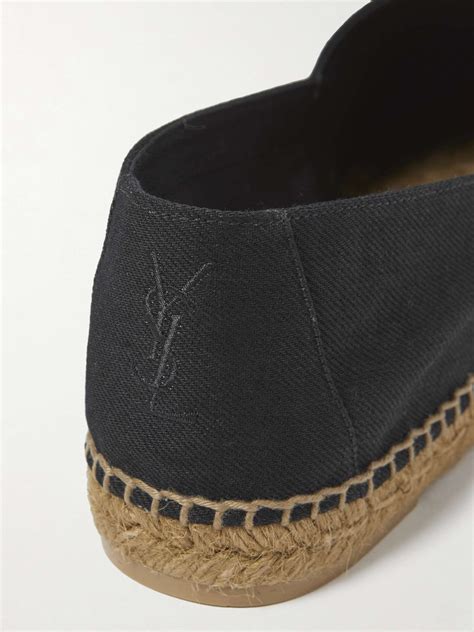 saint laurent canvas espadrille.